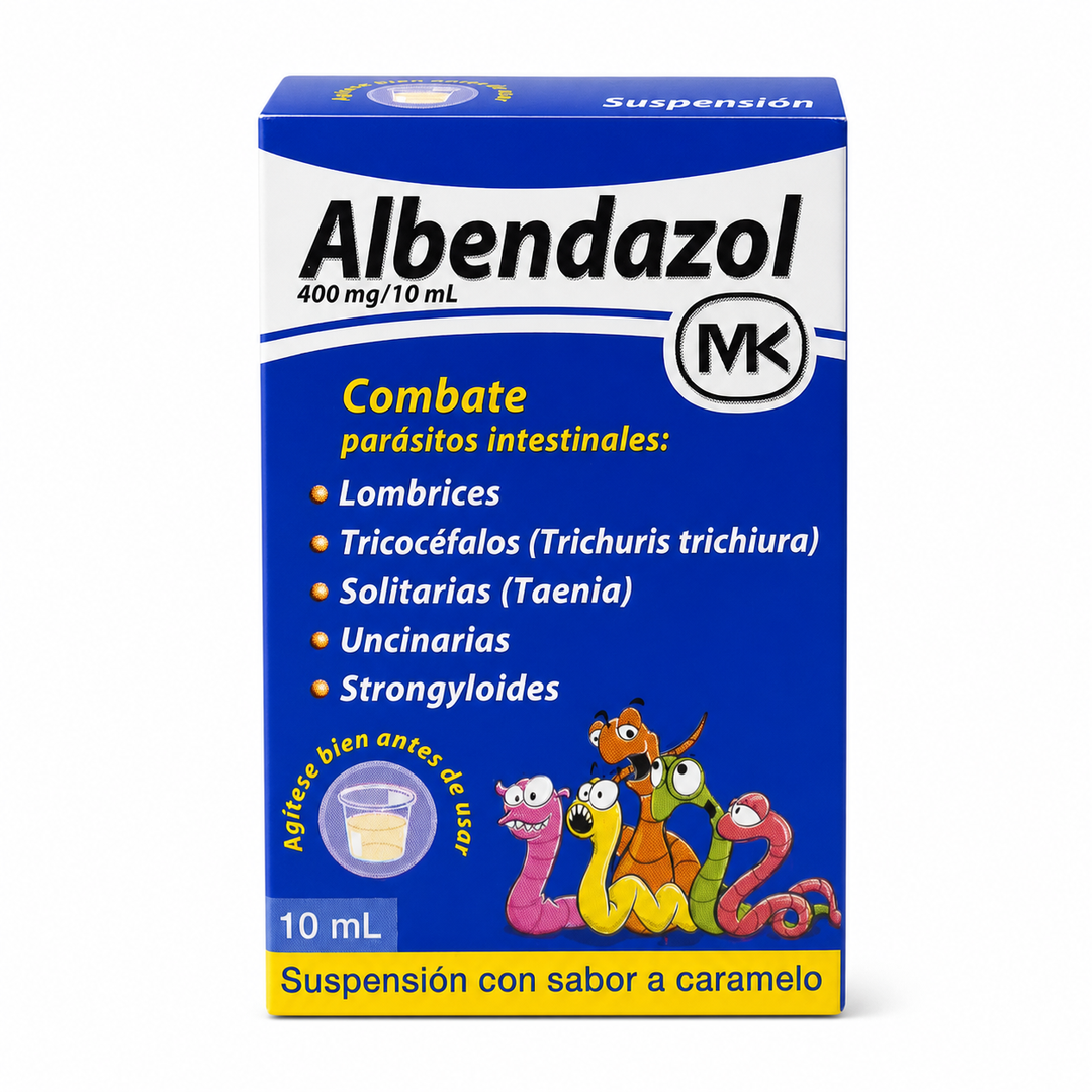 Albendazol 400 mg/10 ml - suspensión 10 ml