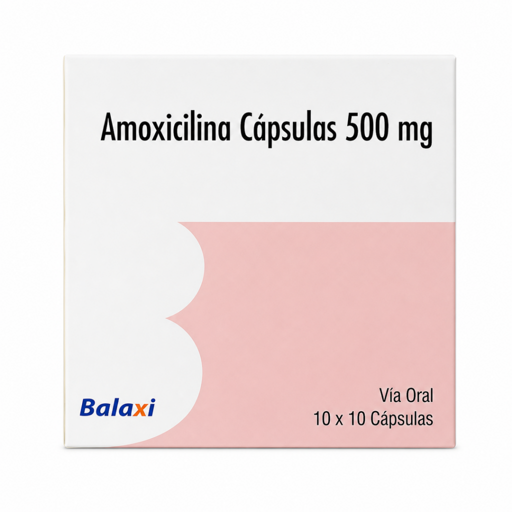 Amoxicilina 500 mg - 100 cápsulas