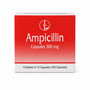 Ampicillin 500 mg - 100 cápsulas