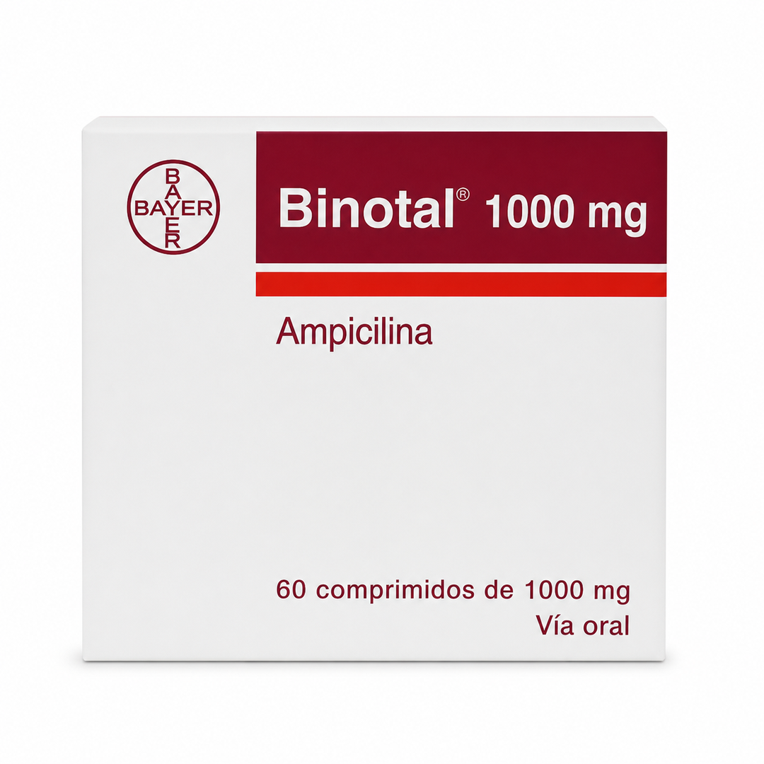 Binotal Ampicilina 1000 mg - 60 comprimidos