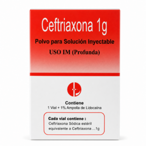 Ceftriaxona 1 g - solución inyectable