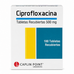Ciprofloxacina 500 mg - 100 tabletas
