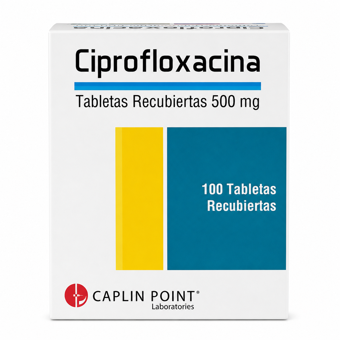 Ciprofloxacina 500 mg - 100 tabletas
