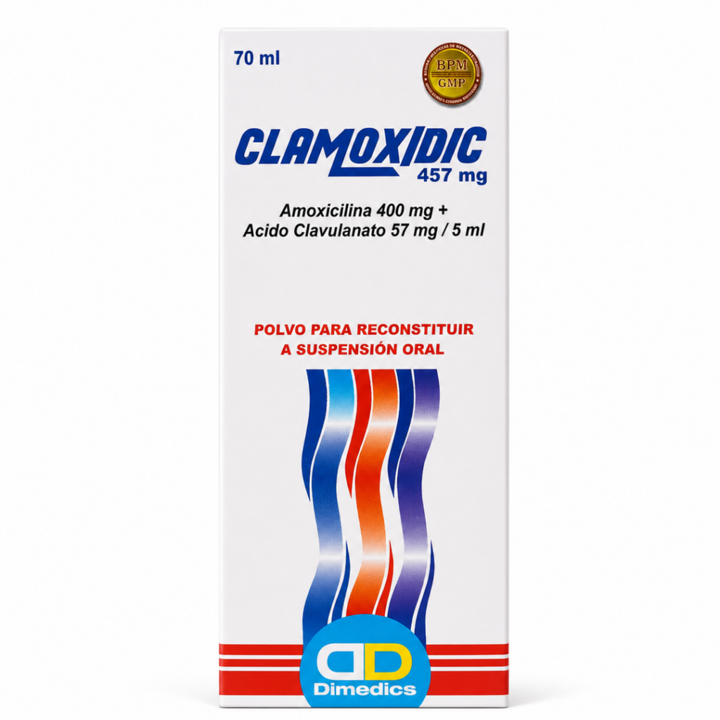 Clamoxydic 457 mg - suspensión oral 70 ml