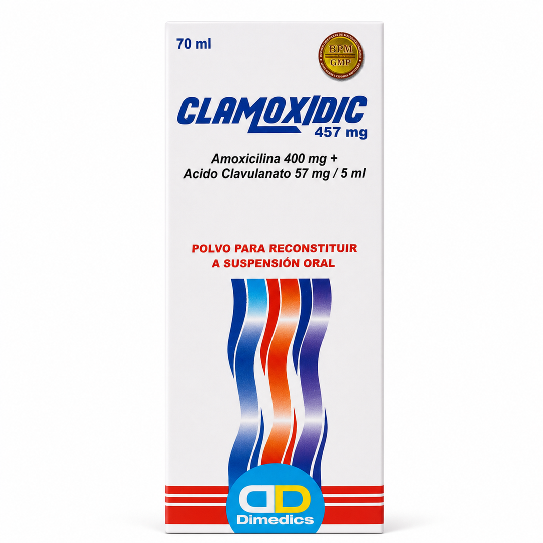 Clamoxydic 457 mg - suspensión oral 70 ml