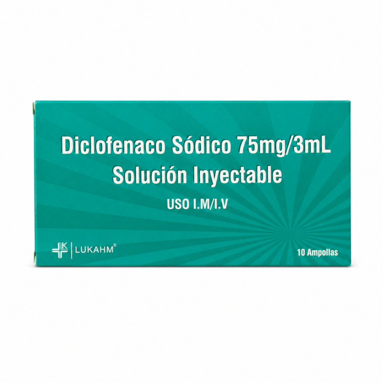 Diclofenaco Sódico 75 mg/3 ml - 1 ampolla individual