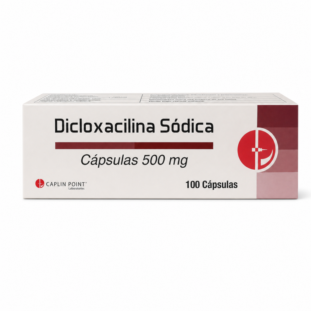 Dicloxacilina Sódica 500 mg - 100 cápsulas