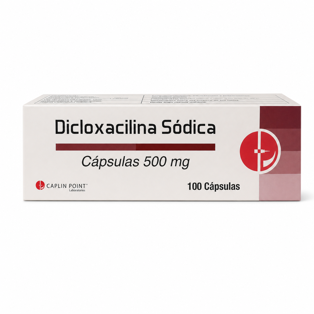 Dicloxacilina Sódica 500 mg - 100 cápsulas