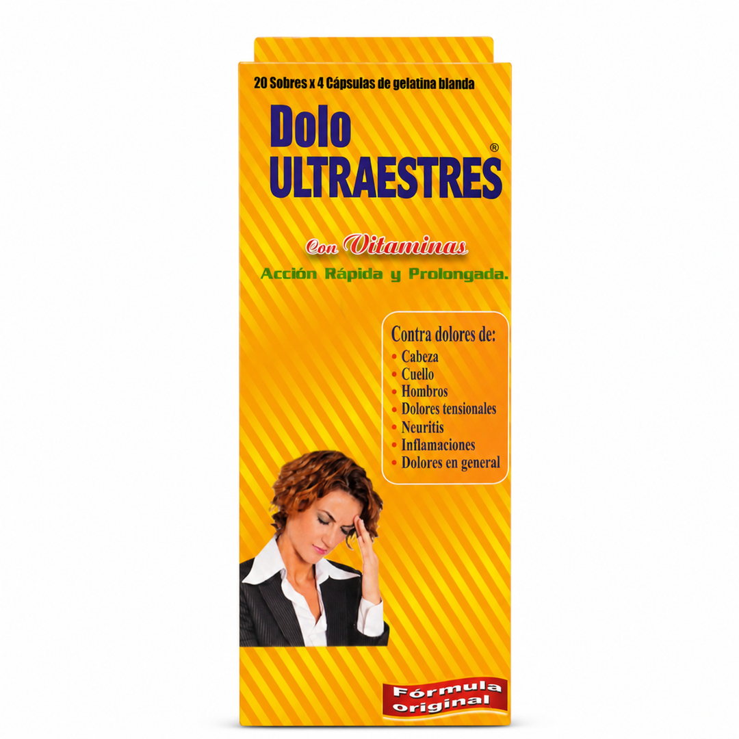 Dolo Ultraestres con vitaminas - 80 cápsulas