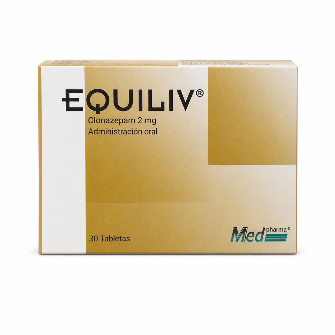 Equiliv Clonazepam 2 mg - 30 tabletas