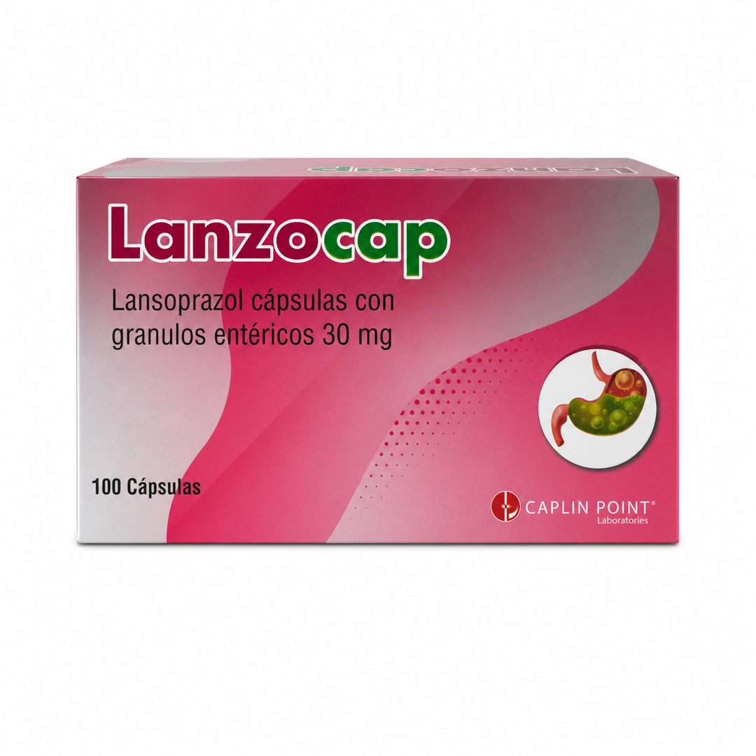 Lanzocap Lansoprazol 30 mg - 100 cápsulas