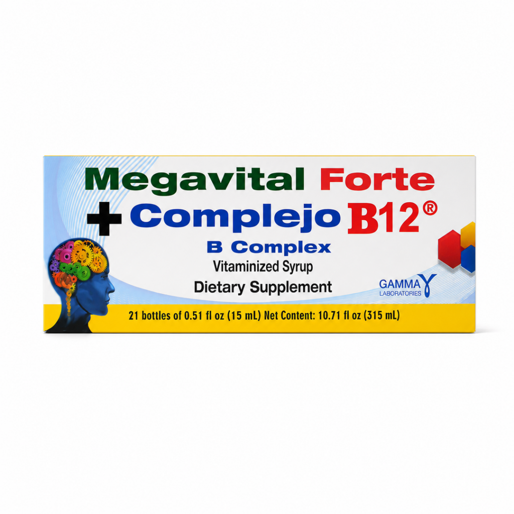 Megavital Forte + Complejo B12 - 21 frascos