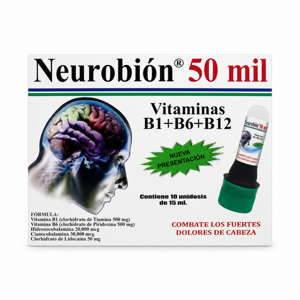 Neurobión 50 mil B1 + B6 + B12 - 10 unidosis