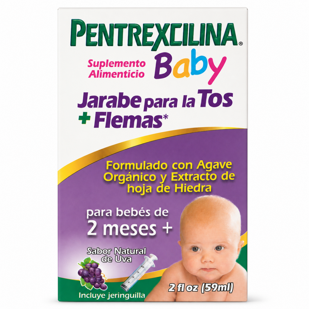 Pentrexilina Baby - jarabe para tos y flemas 59 ml