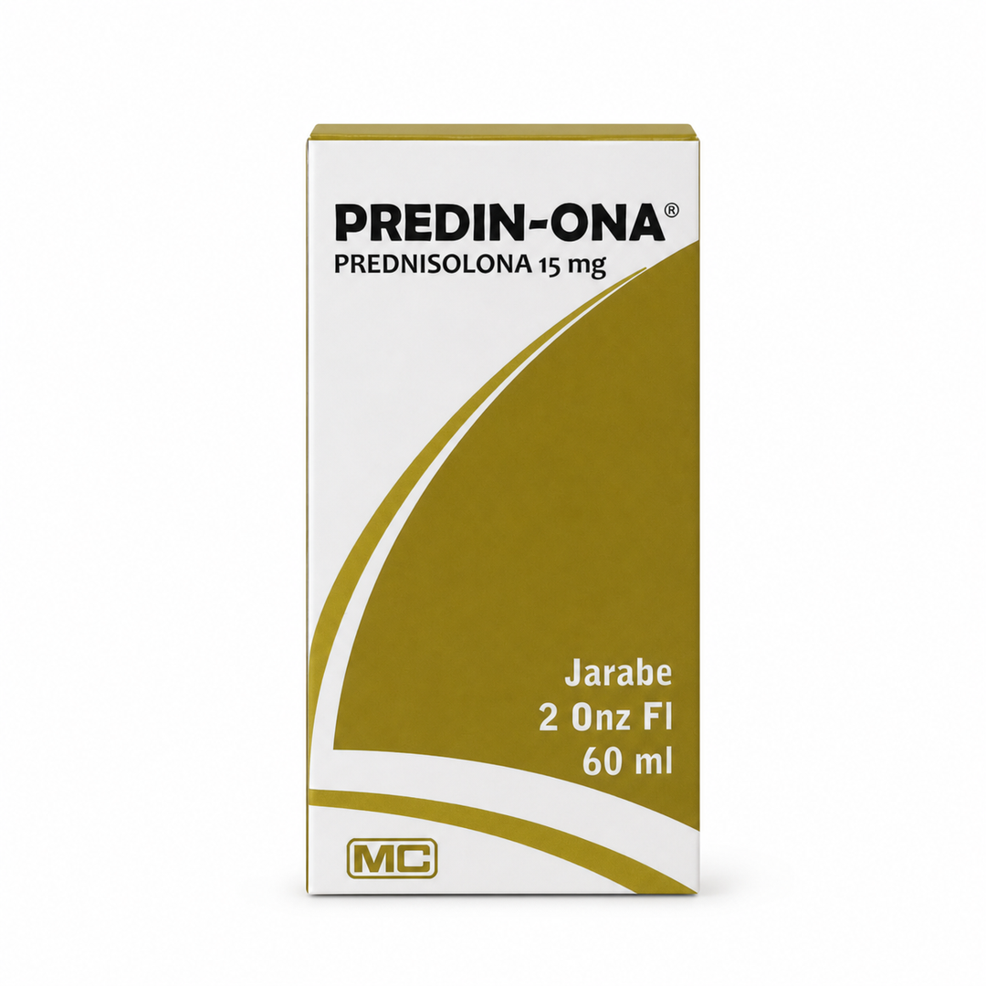 Predin-Ona Prednisolona 15 mg - jarabe 60 ml