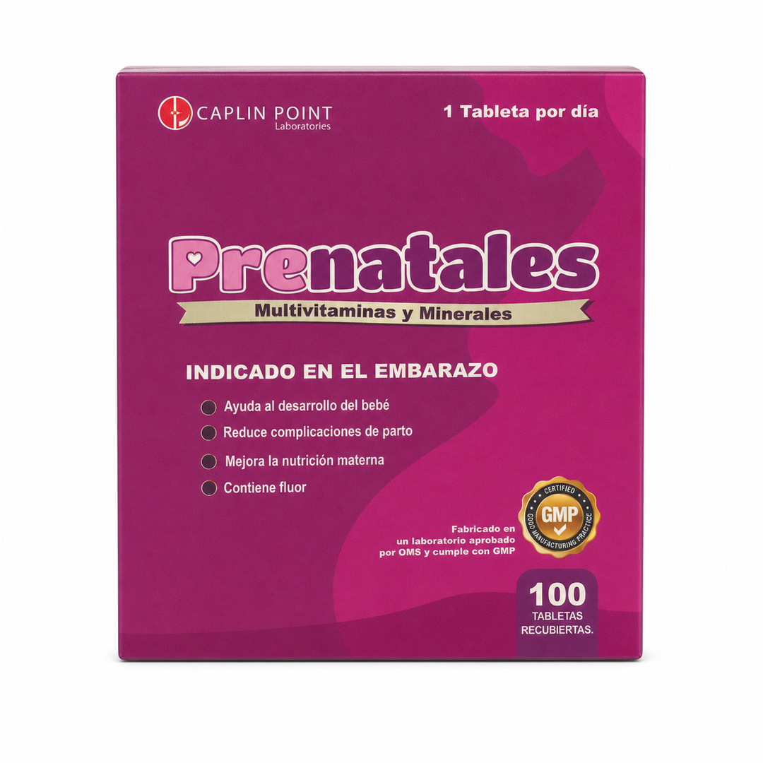 Prenatales Multivitaminas y Minerales - 100 tabletas