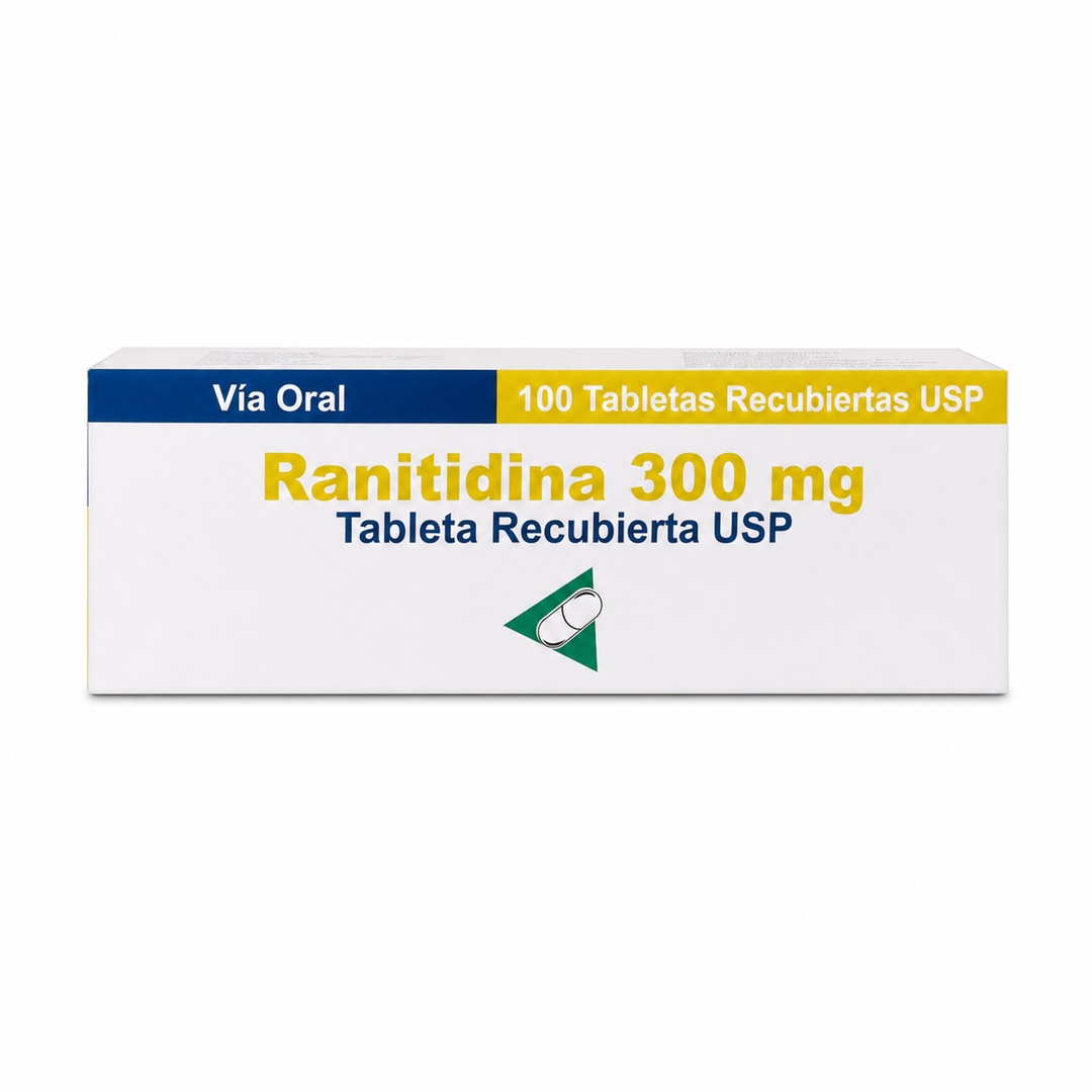 Ranitidina 300 mg - 100 tabletas