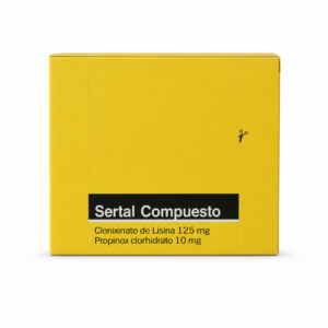 Sertal Compuesto 125 mg + 10 mg - 10 tabletas