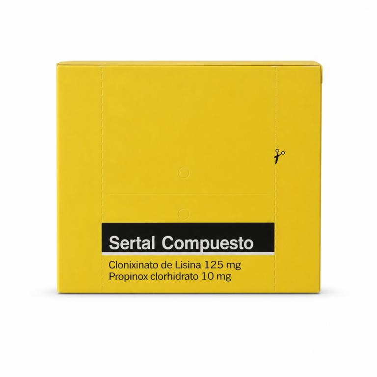 Sertal Compuesto 125 mg + 10 mg - 10 tabletas