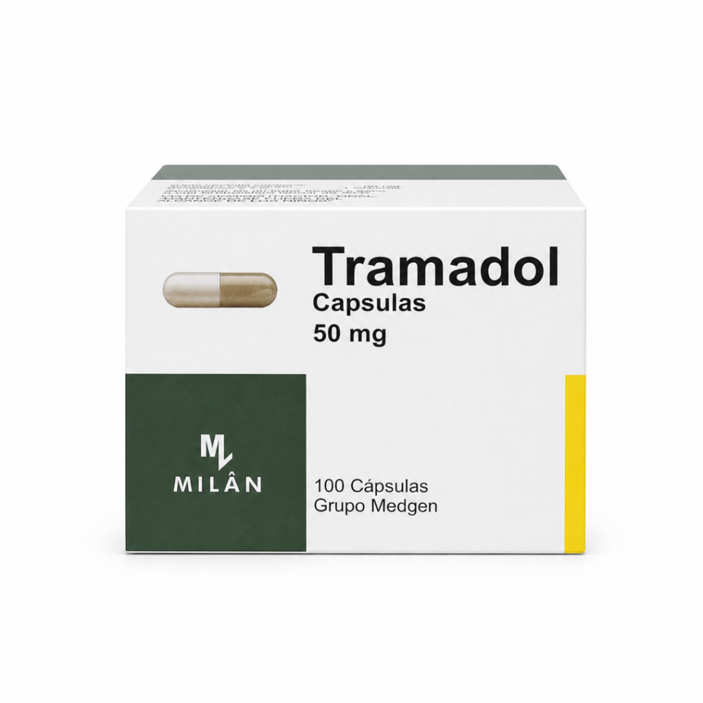 Tramadol 50 mg - 100 cápsulas